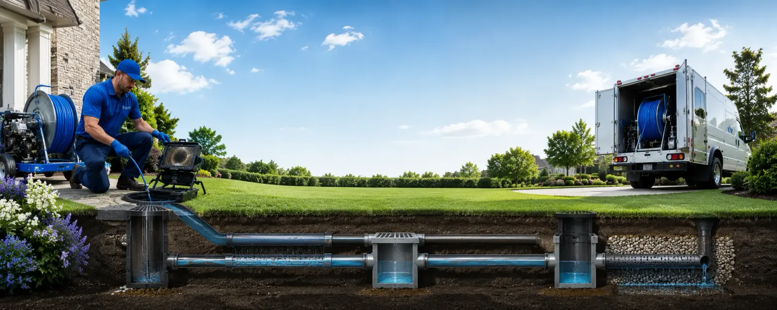 Outdoor drain cleaning information for Armstrong, IA